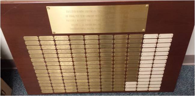 Sponsors of new library