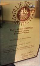 Bluebird Institute Plaque